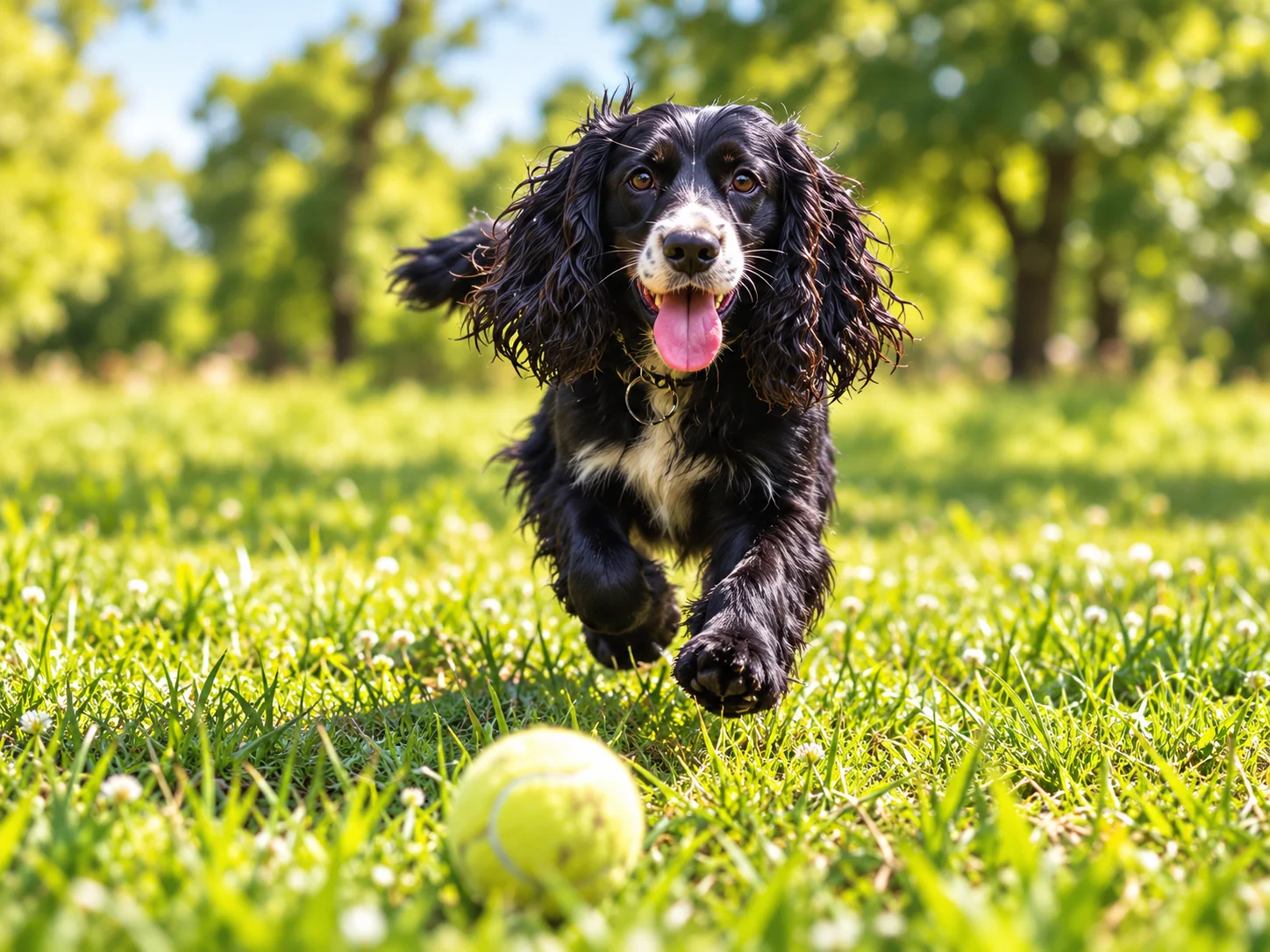 Illustration of oReo running towards a tennis ball