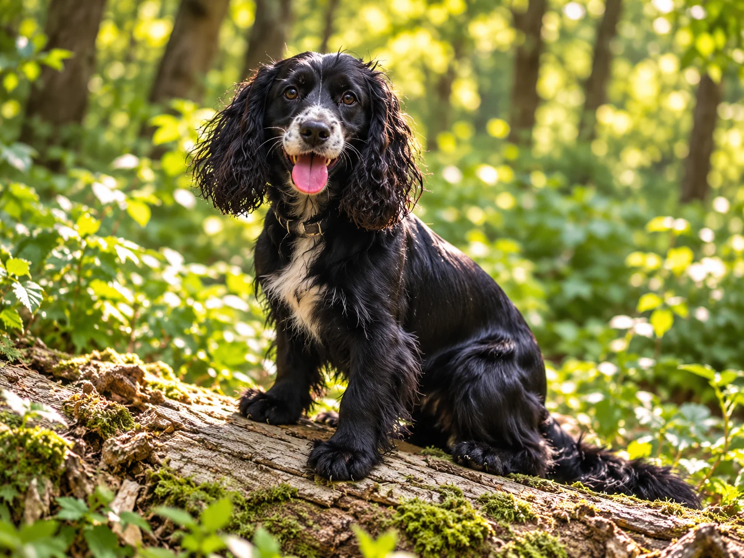 Illustration of oReo sitting on a woodland log