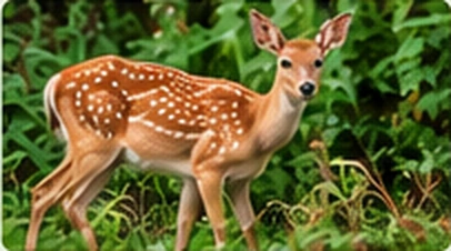 Illustration of a young deer