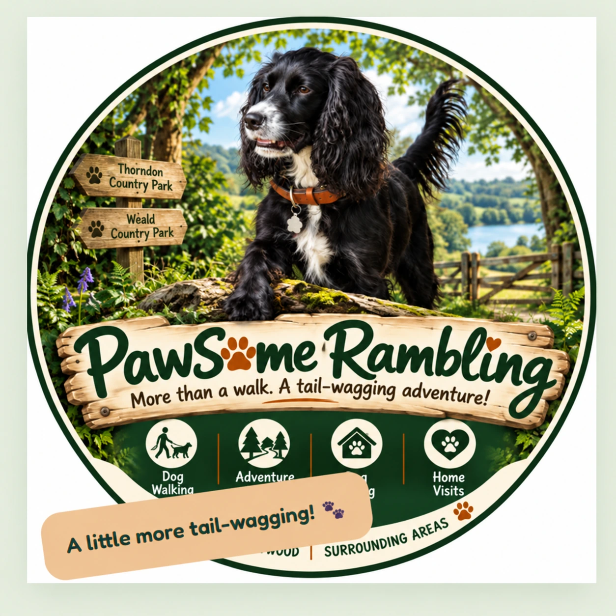Original PawSome Rambling illustrated oReo logo